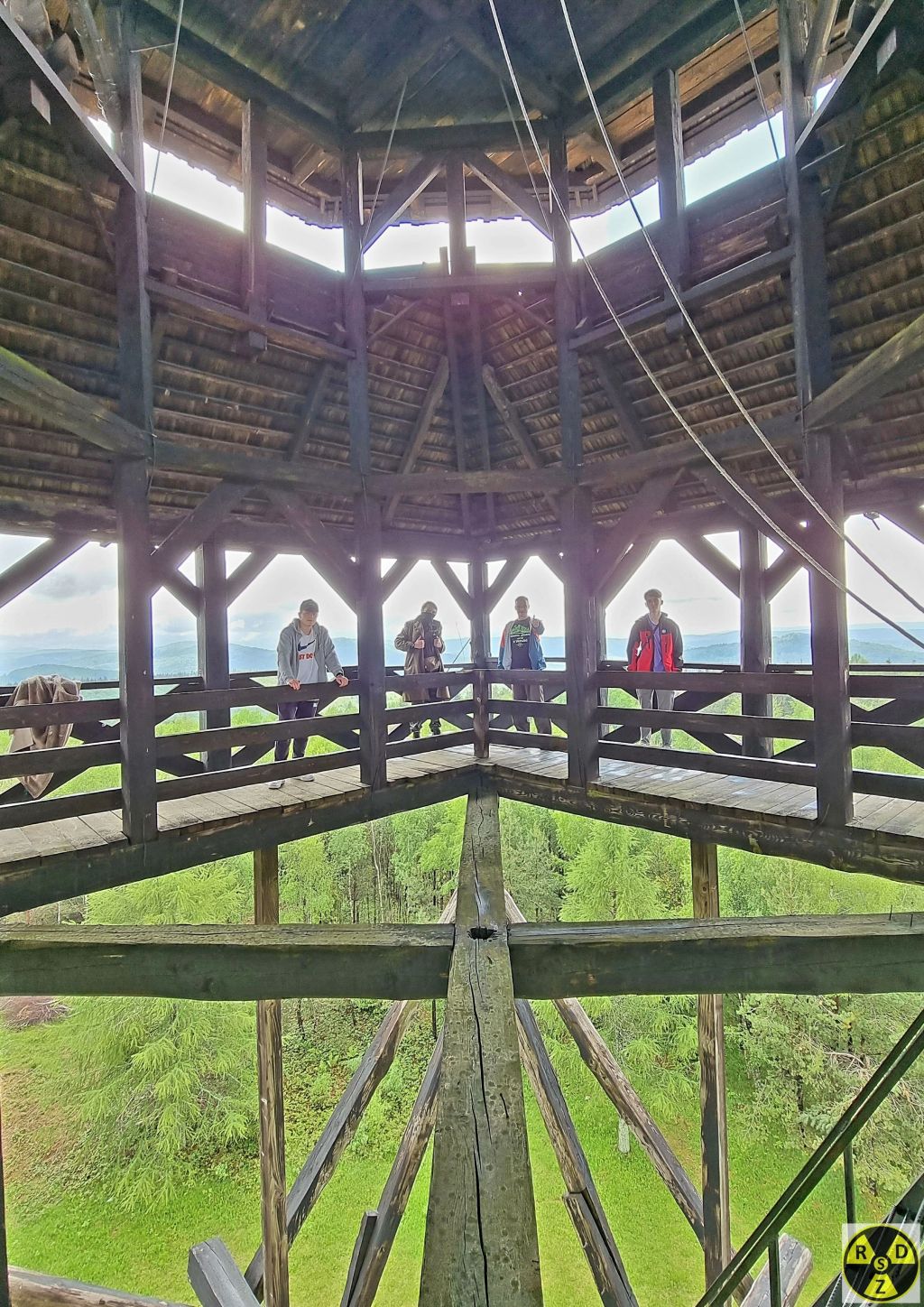 Наша команда на оглядовому майданчику "Вежі Пам'яті"