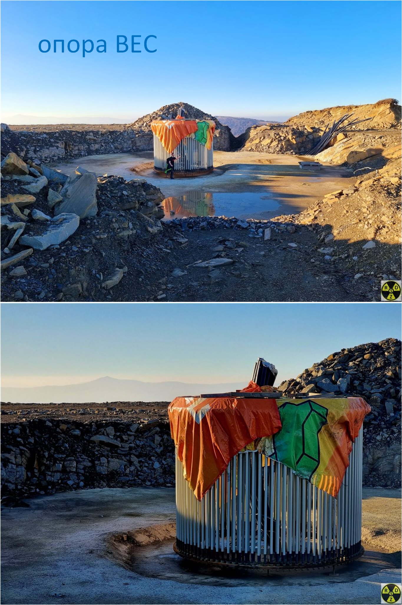 Так виглядає одна з 16 майбутніх опор ВЕС. Це все мають залити бетоном