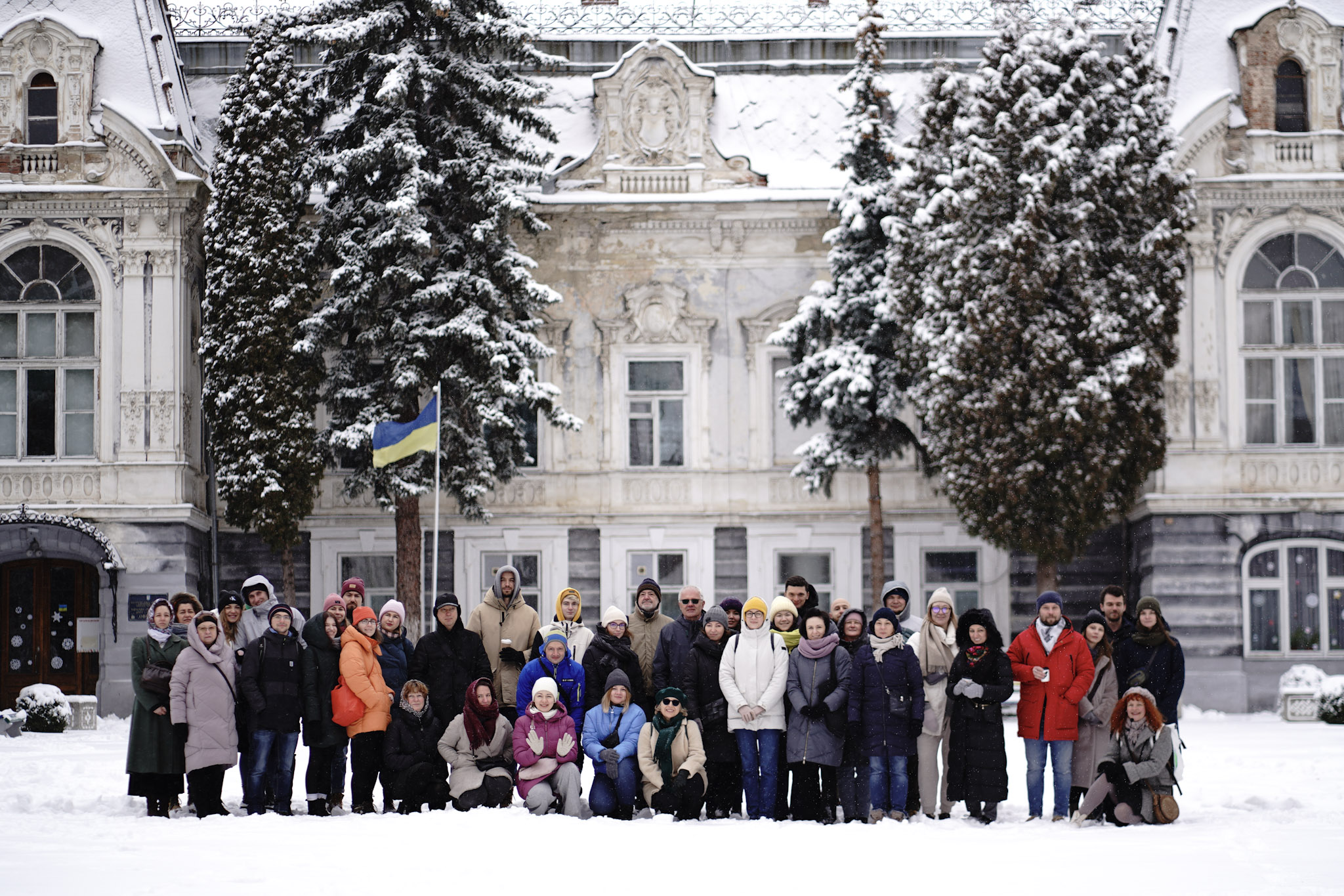 Наша група на екскурсії палацом Семенських-Левицьких