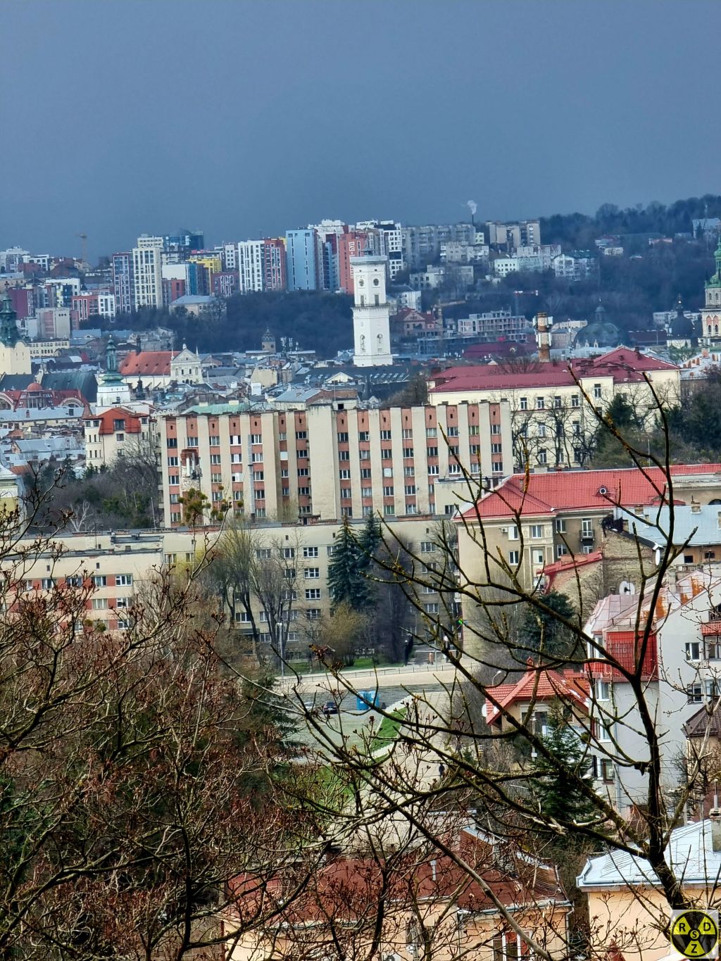 Вид з Пагорба Слави на центр міста