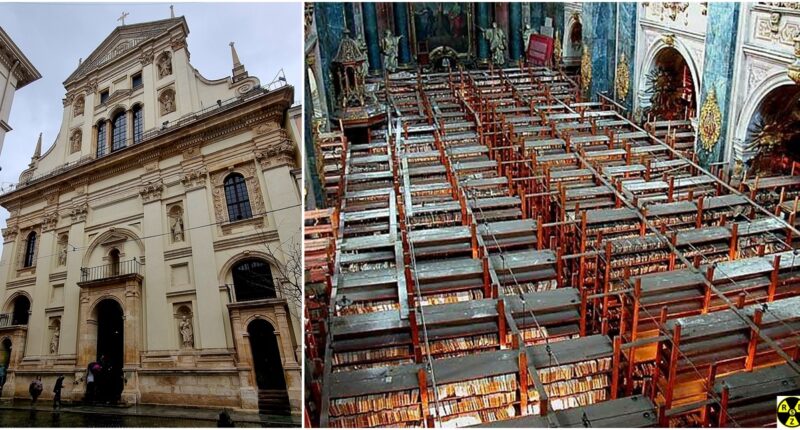 Два мільйони книг всередині Гарнізонного храму Львова