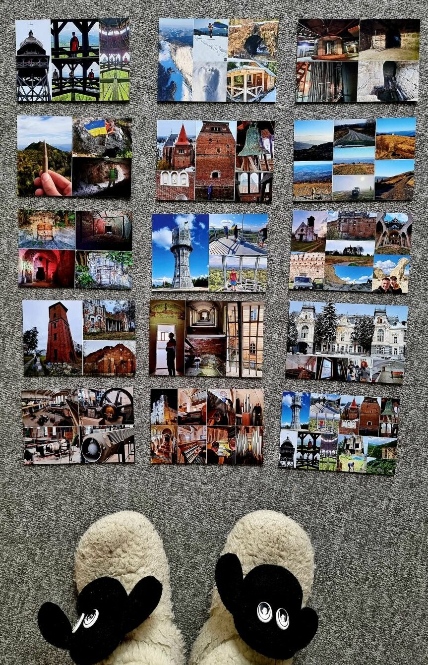 15 авторських листівок на основі статей та подорожей