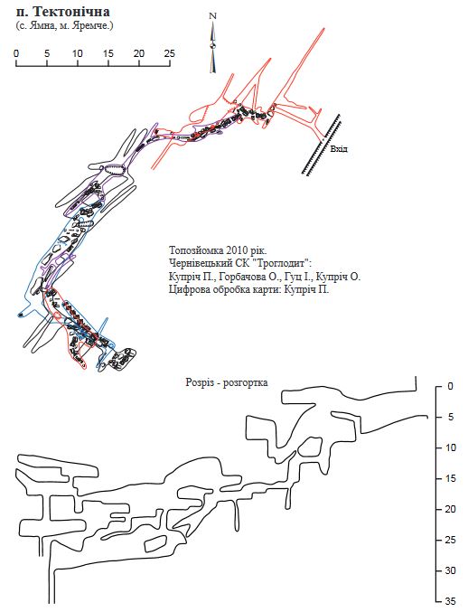 Топозйомка печери з сайту Української Спелеологічної Асоціації
