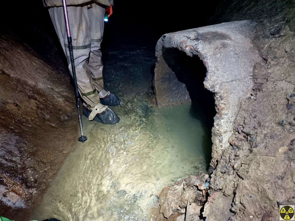 Злив каналізації з вул. Монастирського (праворуч). 2023 рік