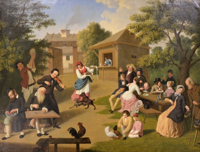 «Маївка у Софіївці», художник Ян Машковський, 1849 р.