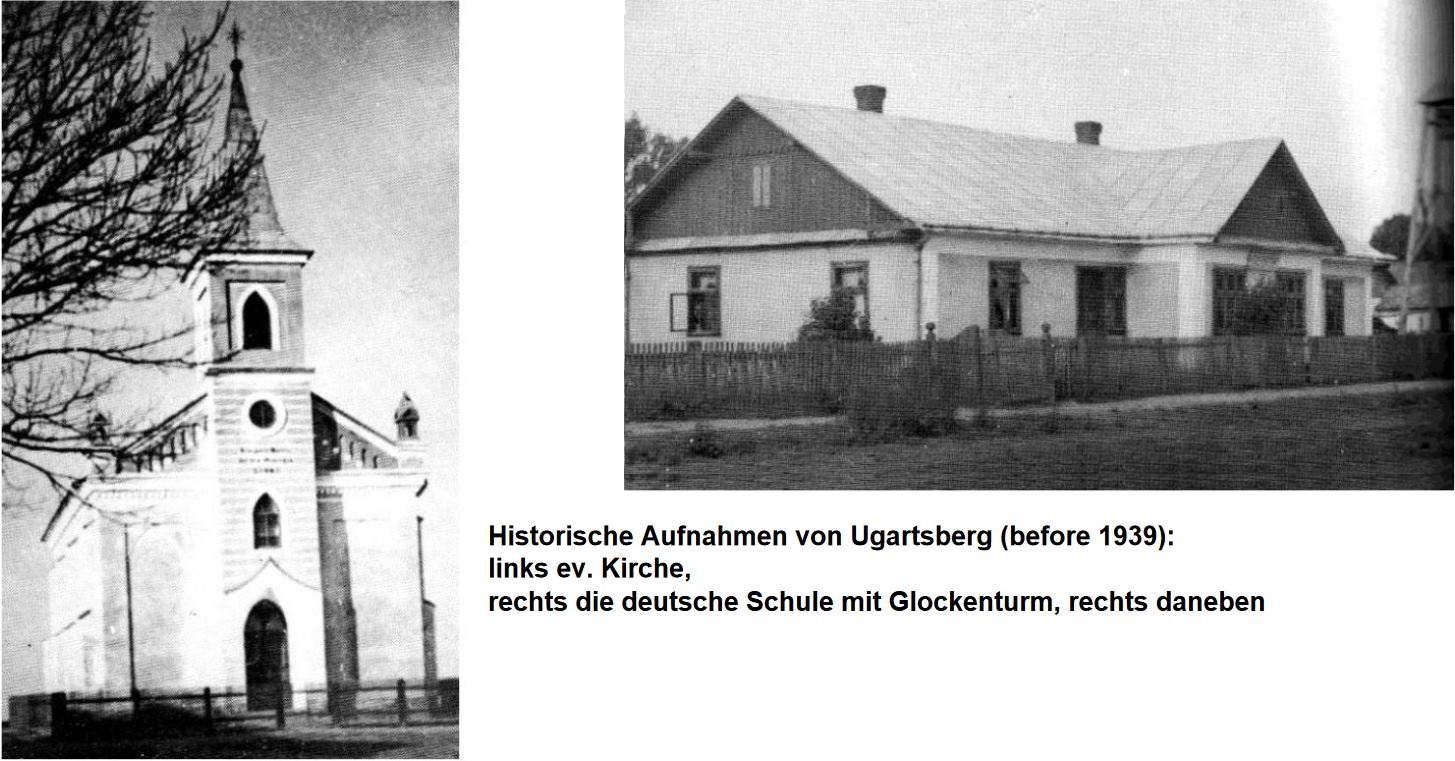 Церква і школа села Угартсберґ. Фото звідси