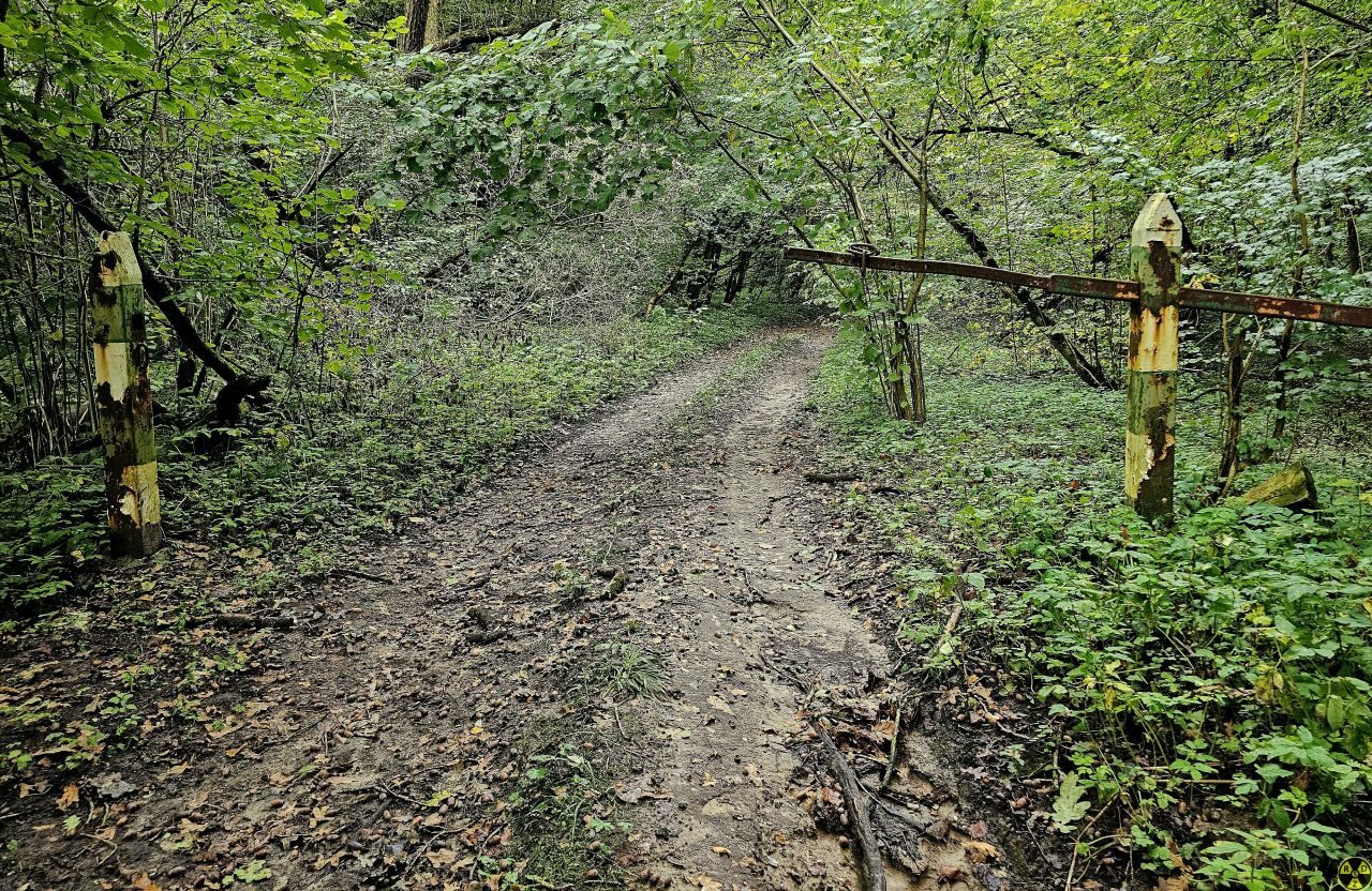 Далі шляк-баум. Це орієнтир на маршруті. Від нього до каньйону 300м пішки