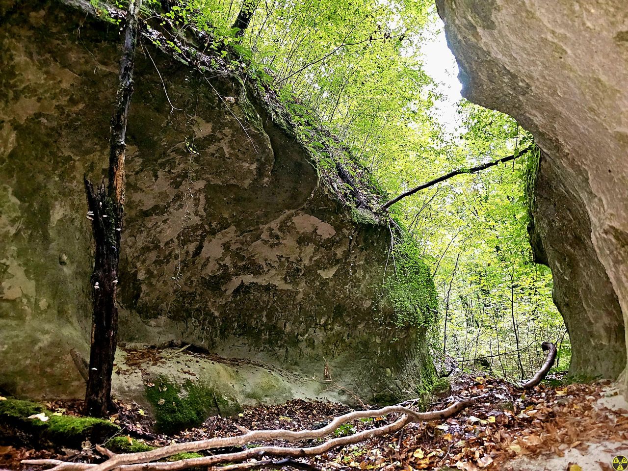 Колись тут текла річка. Вона і вимила цей каньйон між двома скелями